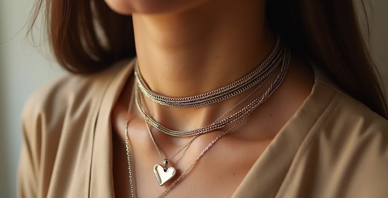 Mehrschichtiges Ketten-Layering mit Choker als Basis