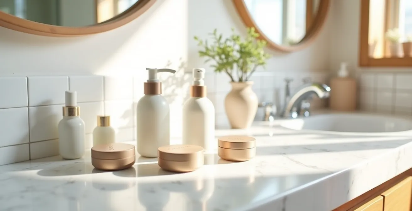 Detailaufnahme von PAO-Symbol und Haltbarkeitskennzeichnung auf Kosmetikprodukten