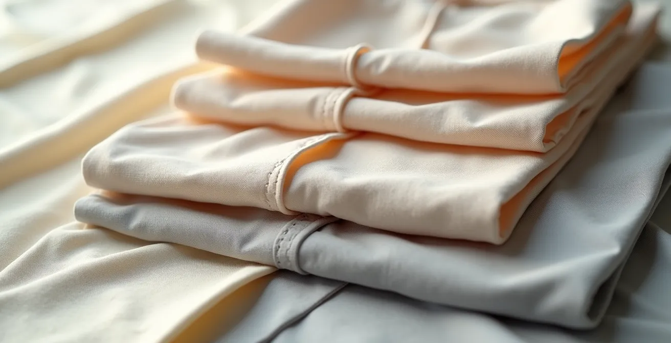 Künstlerische Darstellung der sieben Grundsilhouetten in Mode mit harmonisch ausgewogenen Proportionen und Linienführung zur Veranschaulichung von Kompositionsprinzipien